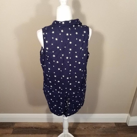 🎈4 FOR $20 FADED Glory Button Down Top Stars - Picture 5 of 6